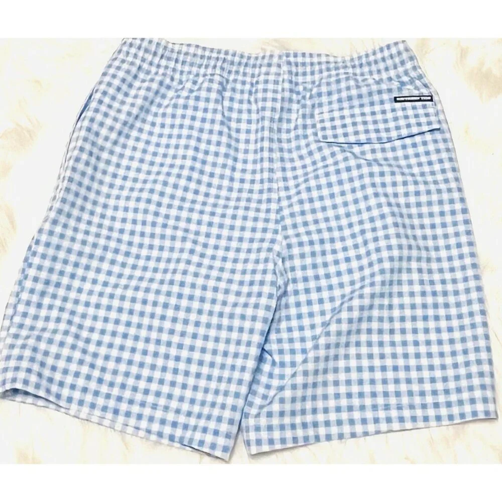 Southern Tide Ocean Channel Baldwin Gingham Swim Trunk Boys XL 16  NEW W/O Tags